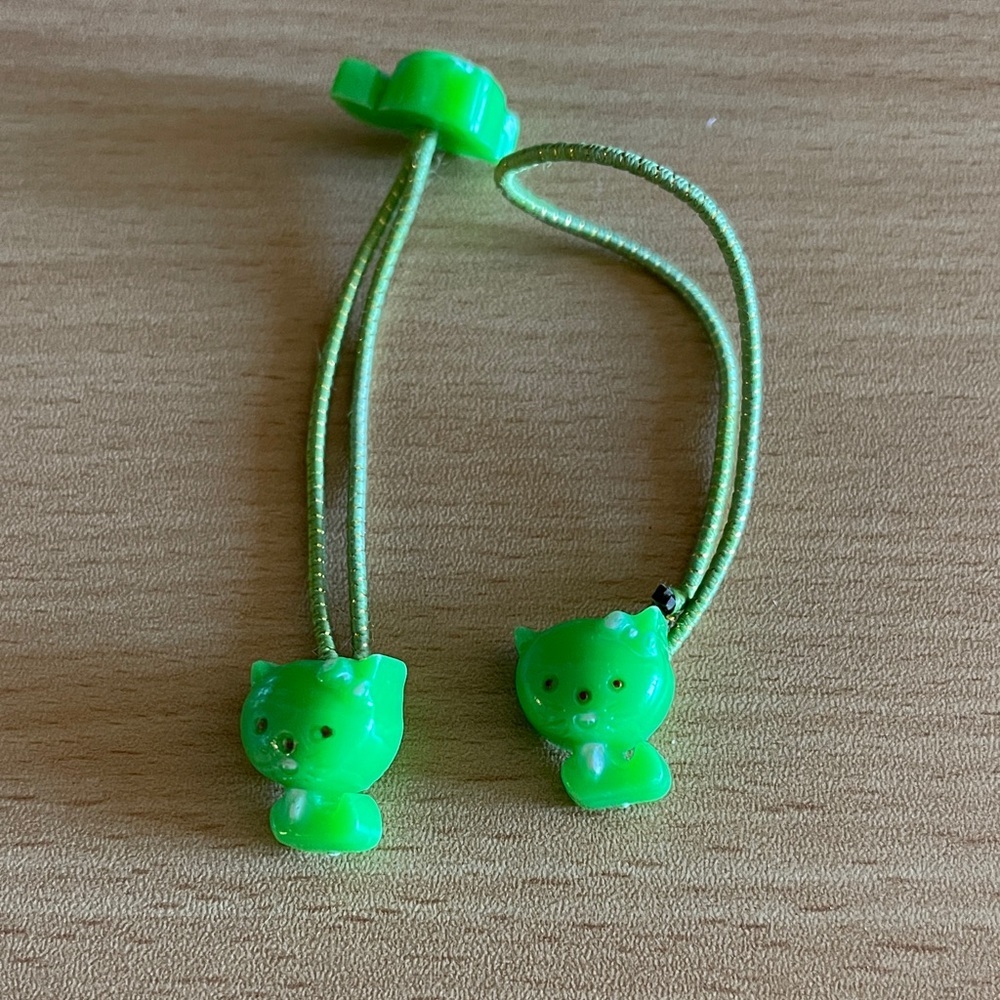 Vintage Hello Kitty Green Hair Ties